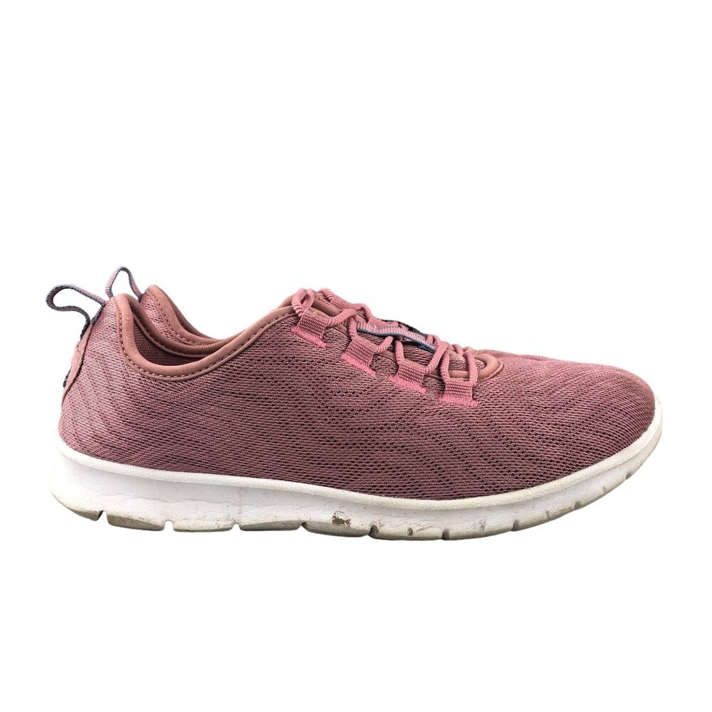Clarks Women's Size 7W Step Allena Go Mauve Pink Mesh Lace-Up Running Sneakers